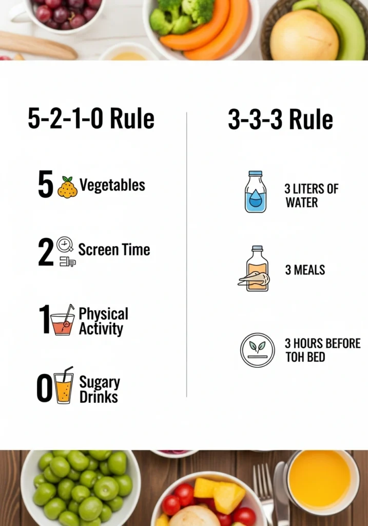 Evidence-Based Healthy Lifestyle Rules