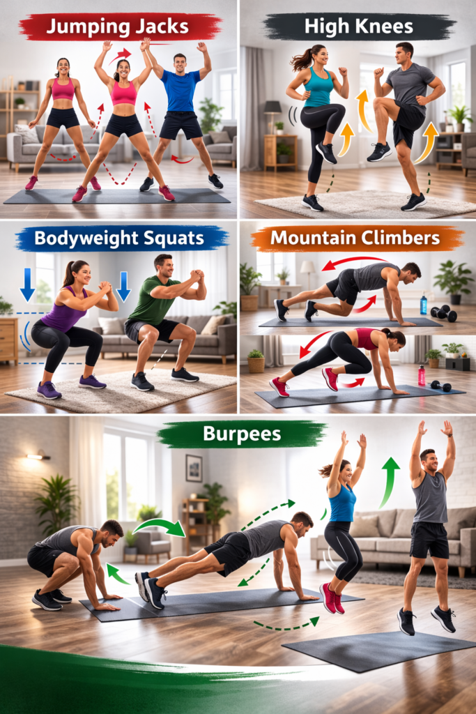 Best Exercise for Heart at Home (No Equipment Needed)