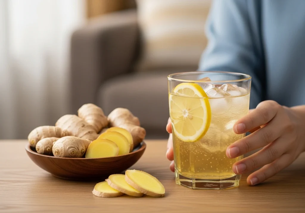 does ginger ale help with nausea