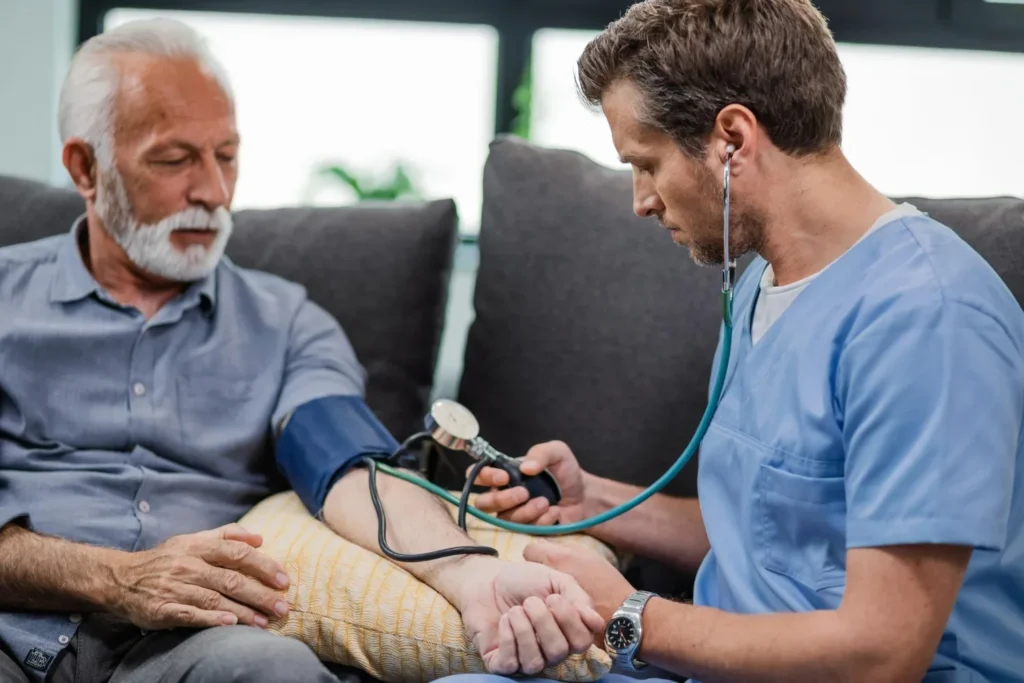 blood pressure during heart attack