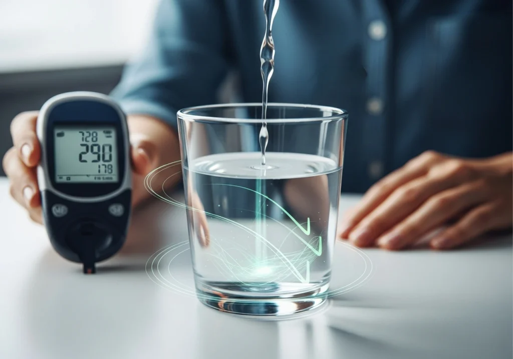 can drinking water lower blood sugar