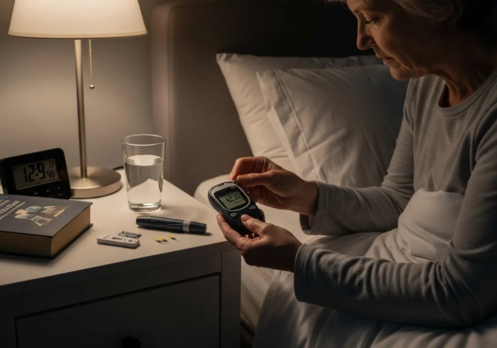 type 2 diabetes blood sugar levels before bed
